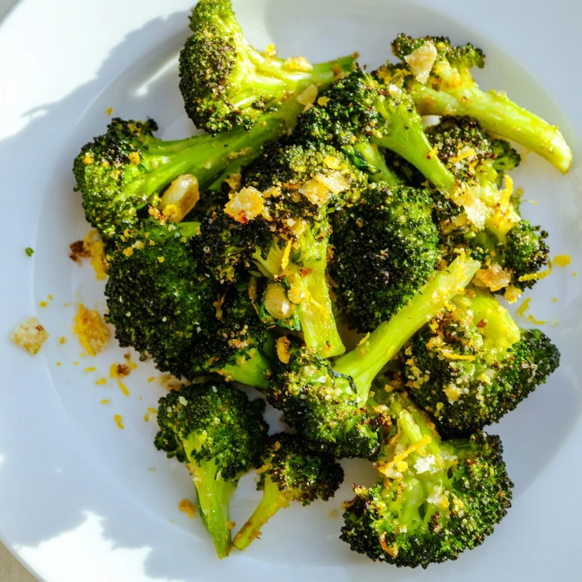 Lemon Garlic Roasted Broccoli
