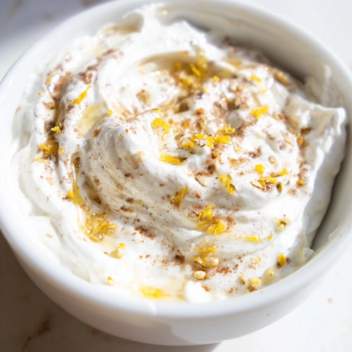 Creamy Greek yogurt fruit dip with fresh fruit, inviting you to enjoy this simple, healthy treat.