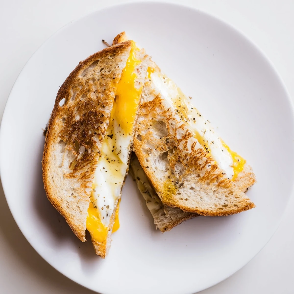 Imagine a close-up of a perfectly cooked Truffle Oil Grilled Cheese, oozing melted cheddar.