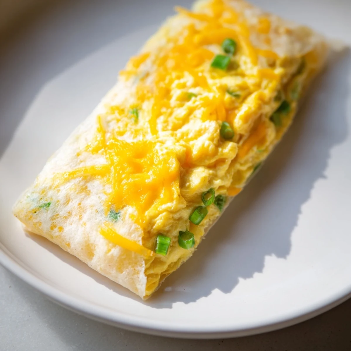 Golden, crispy Rice Paper Egg & Cheese Fold, with a bubbly cheese center, ready to enjoy warm.