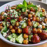 Cold Chickpea Lemon Herb Salad