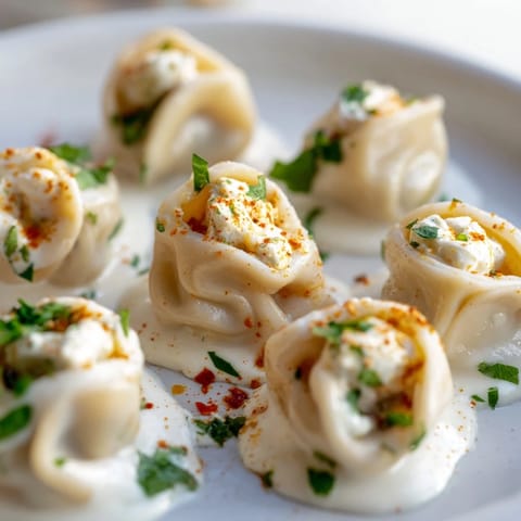 Turkish Cheesy Manti Delight