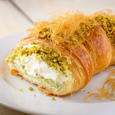 Pistachio Cream Croissants