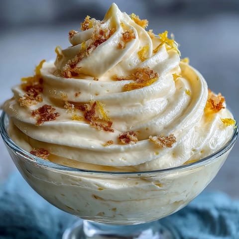 1. Lemon mousse cups with shortbread crumble, featuring creamy citrus filling and golden buttery topping.  