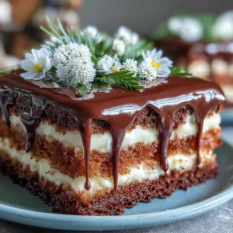 Spring Floral Drip Cake