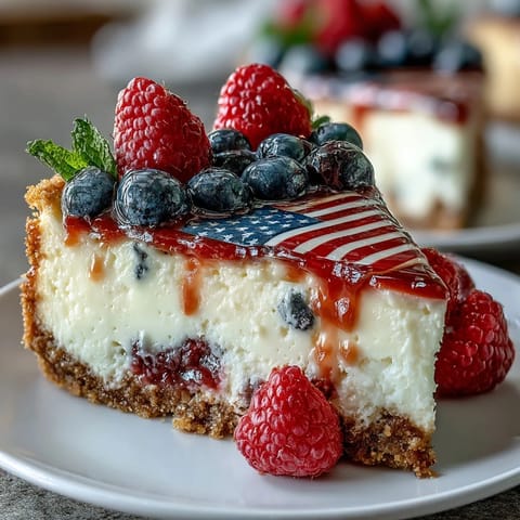 No-Bake Cheesecake Flag