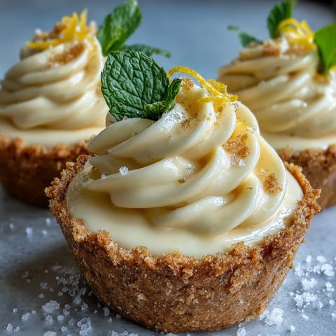 Lemon Mousse Cups Shortbread