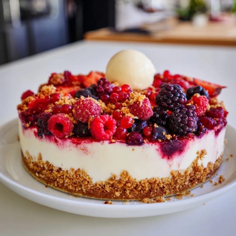 Fresh, juicy berries baked to perfection in this Rustic Summer Berry Cobbler, ready to enjoy with a creamy scoop.