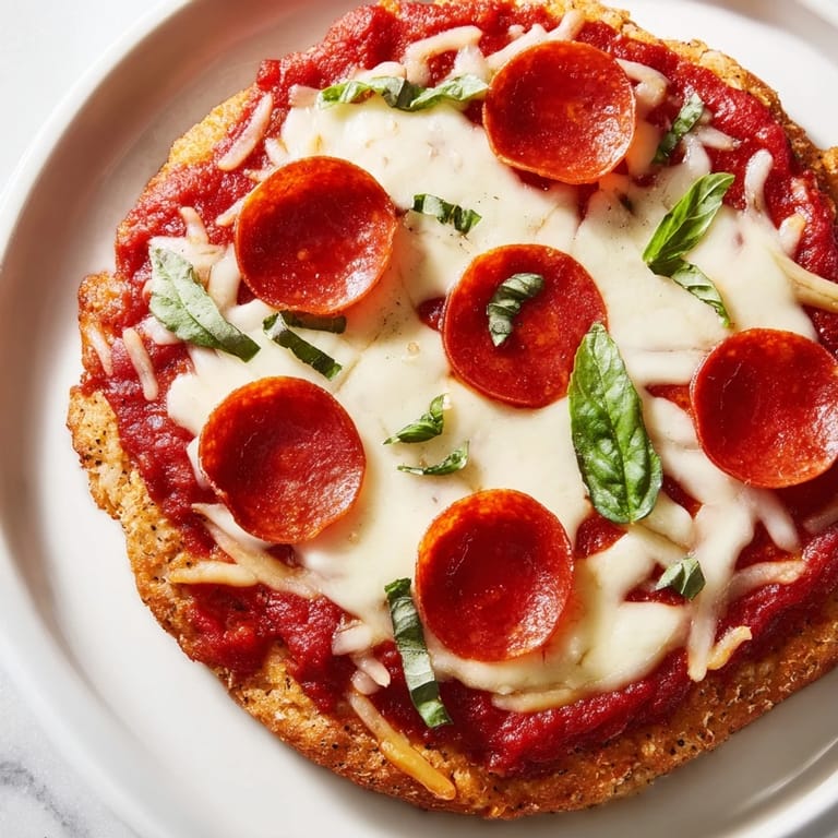 A hearty, low-carb Ground Beef Pizza Base, perfect for a gluten-free and delicious homemade meal.