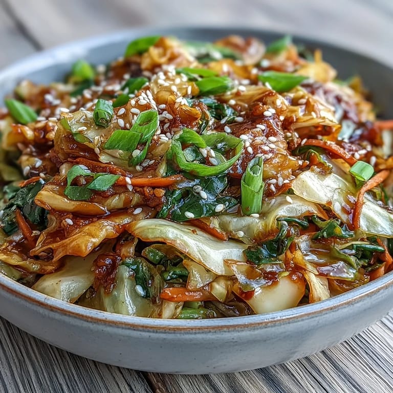 Sizzling Hot and Sour Cabbage served alongside fluffy white rice, with steam rising to highlight the bold, spicy aroma.