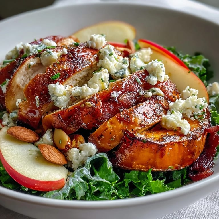 Tossing kale with balsamic vinaigrette, this Fall Sweet Potato Harvest Bowl is a perfect, easy autumn dinner.