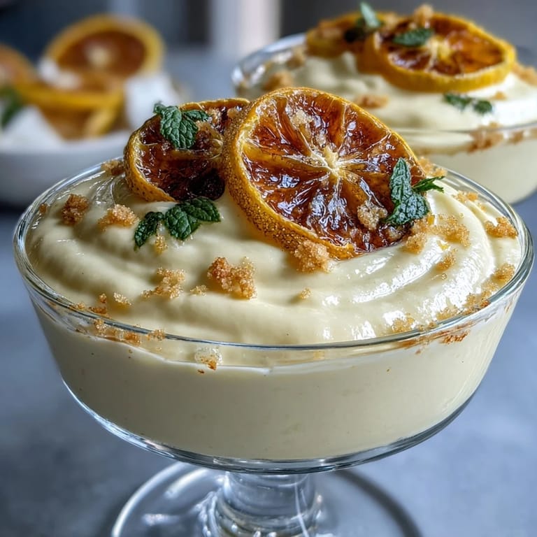 3. Refreshing lemon mousse cups with buttery shortbread crumble, perfect for spring gatherings.