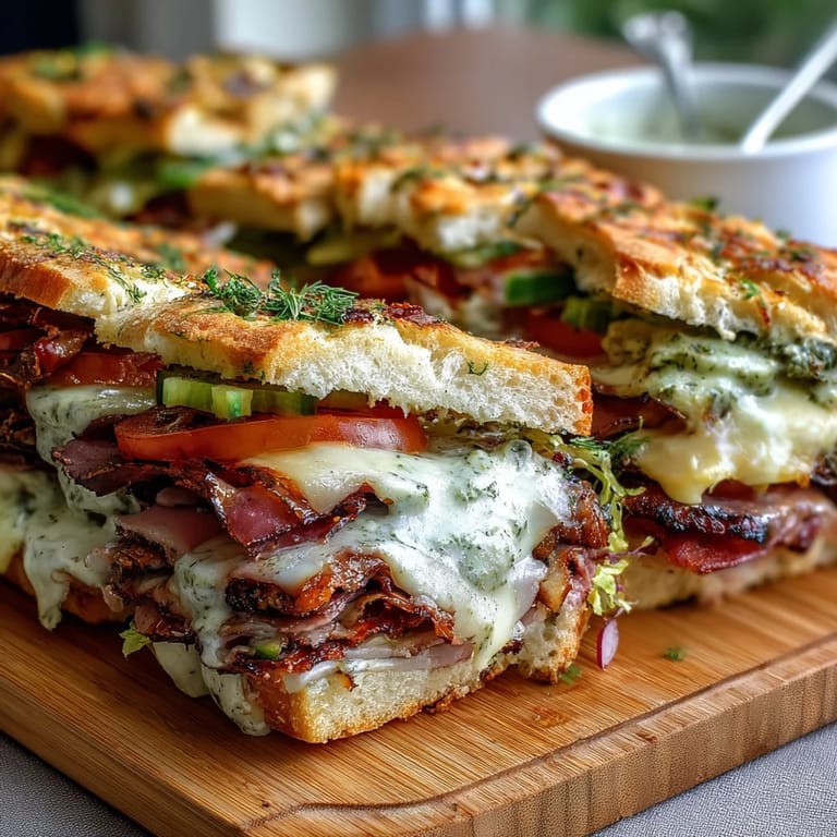 Assorted deli meats, cheeses, and colorful vegetables arranged on a board for a customizable Loaded Deli Sandwich Board.