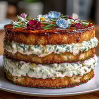 Spring Cake Edible Flowers Lemon